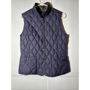 Eddie Bauer Goose Down Vest Women's Sz S Black EB550 Fill Power Puffer Jacket